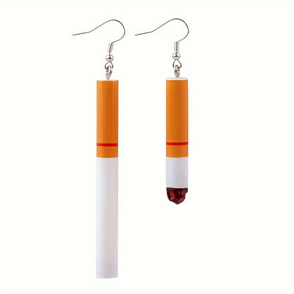 1 Pair Classic Style Color Block Resin Drop Earrings