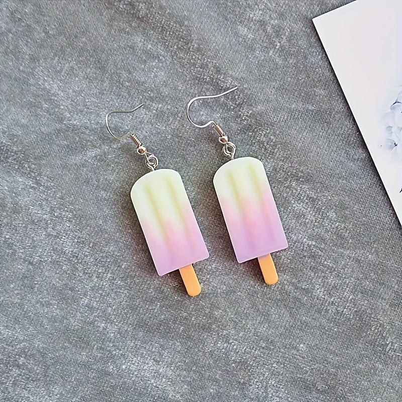 1 Pair Cute Cartoon Resin Drop Earrings