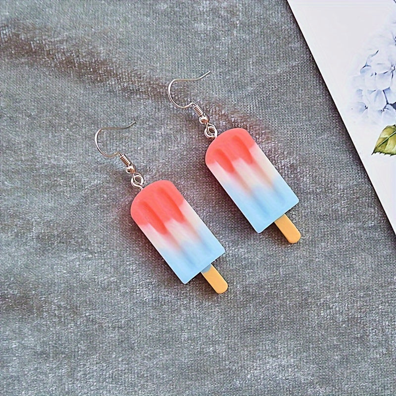 1 Pair Cute Cartoon Resin Drop Earrings