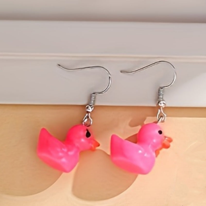 1 Pair Cute Cartoon Resin Drop Earrings