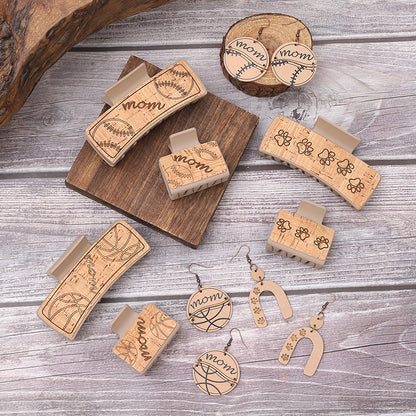 Simple Style Basketball Wood Women's Earrings