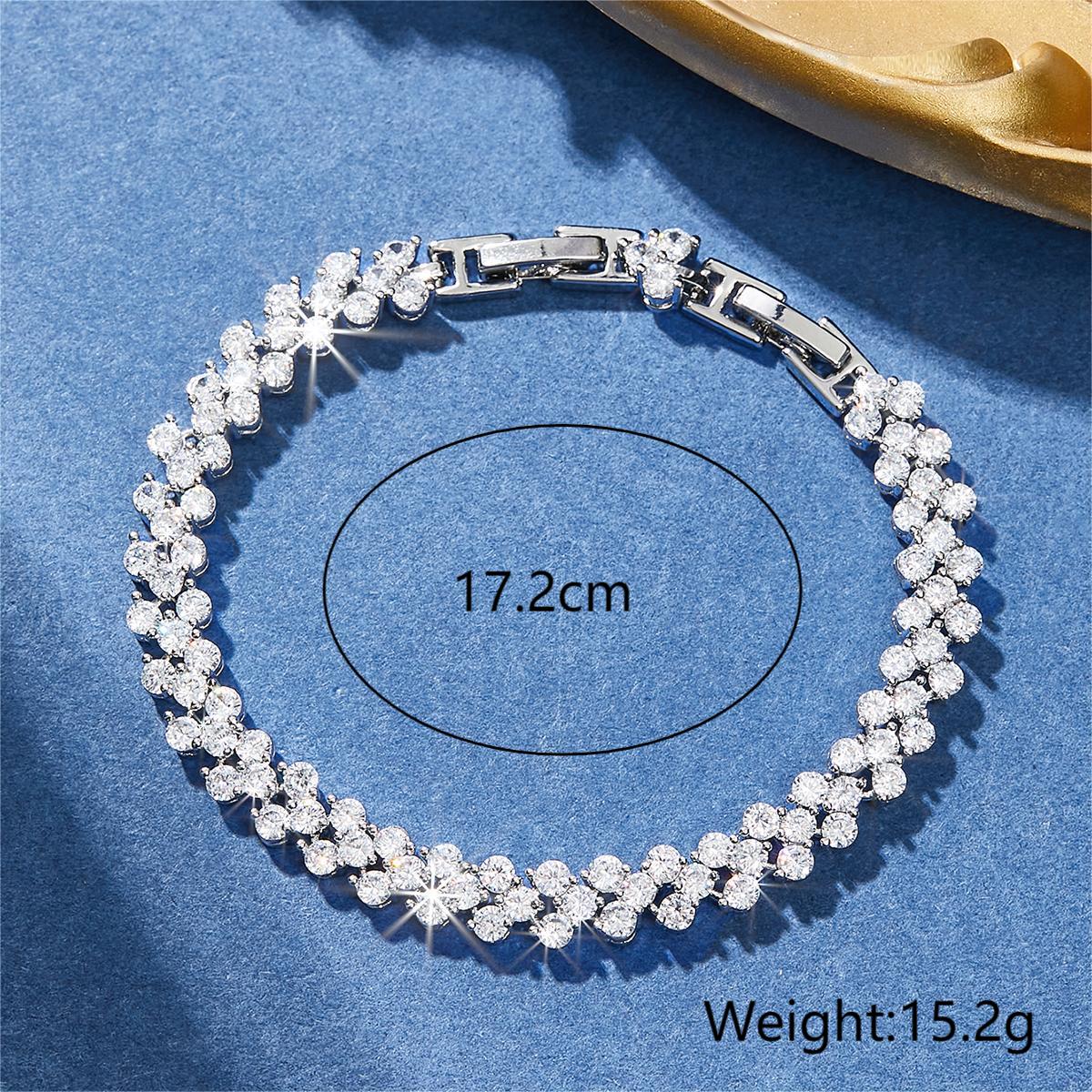 Simple Style Korean Style Solid Color Copper Inlay Zircon Bracelets