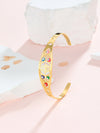 Simple Style Classic Style Color Block Stainless Steel Plating 18k Gold Plated Bangle