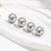 2 Pairs Casual Simple Style Commute Solid Color Stainless Steel Ear Studs