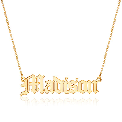 Simple Style Letter Stainless Steel Plating 14k Gold Plated Pendant Necklace