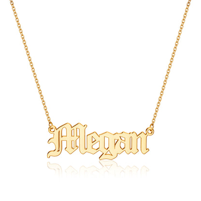 Simple Style Letter Stainless Steel Plating 14k Gold Plated Pendant Necklace