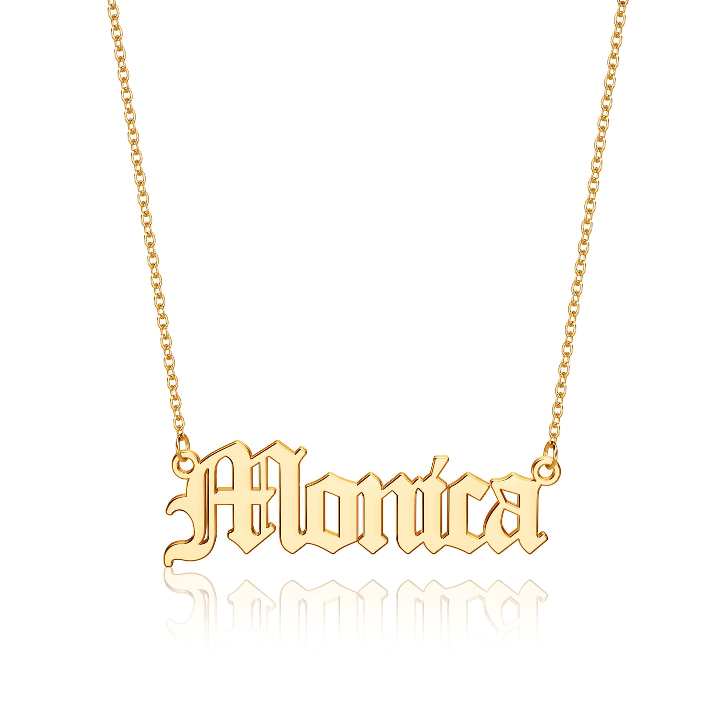 Simple Style Letter Stainless Steel Plating 14k Gold Plated Pendant Necklace