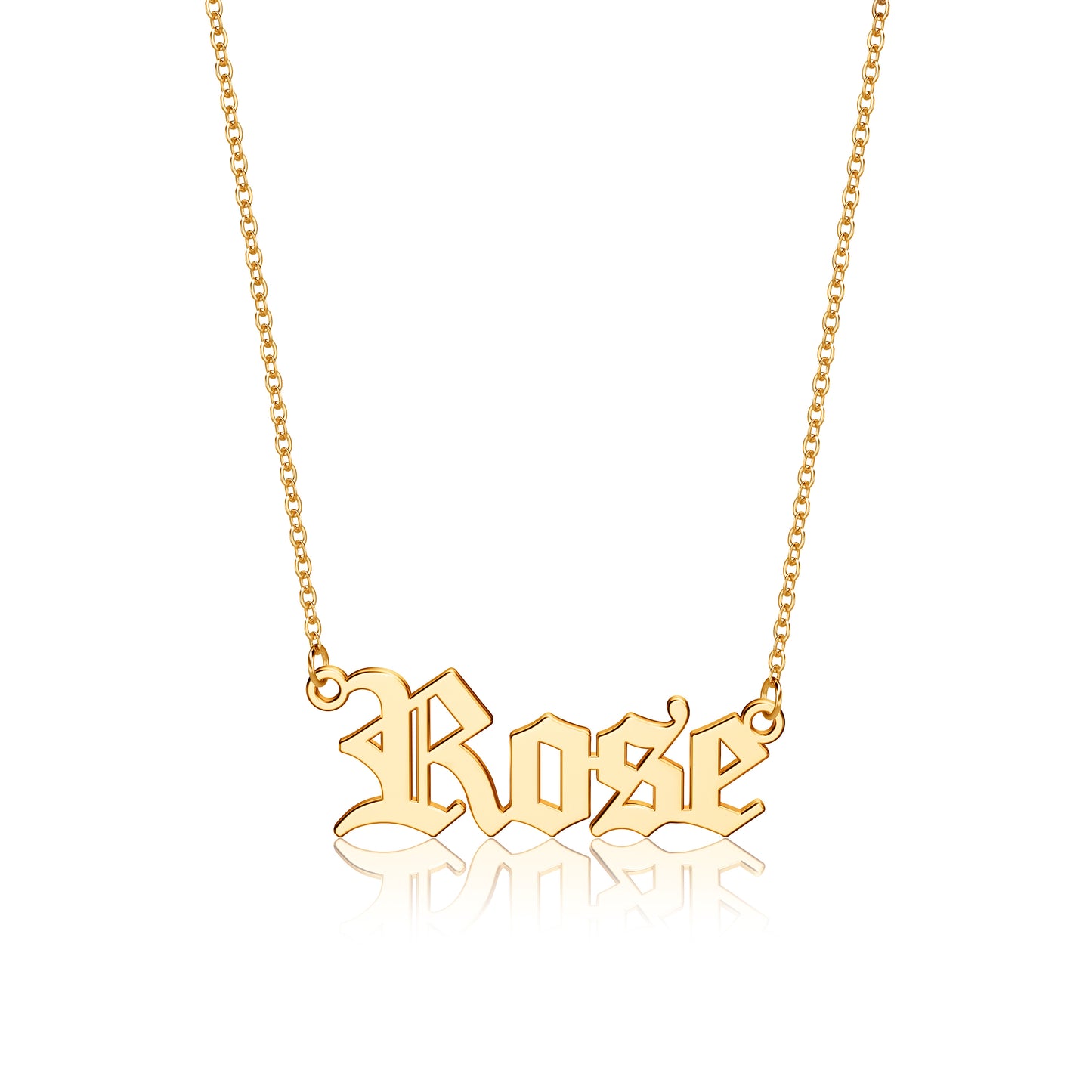 Simple Style Letter Stainless Steel Plating 14k Gold Plated Pendant Necklace