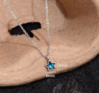 Simple Style Classic Style Solid Color Copper Inlay Zircon Pendant Necklace