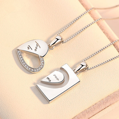 Simple Style Heart Shape Copper Plating Gold Plated Pendant Necklace