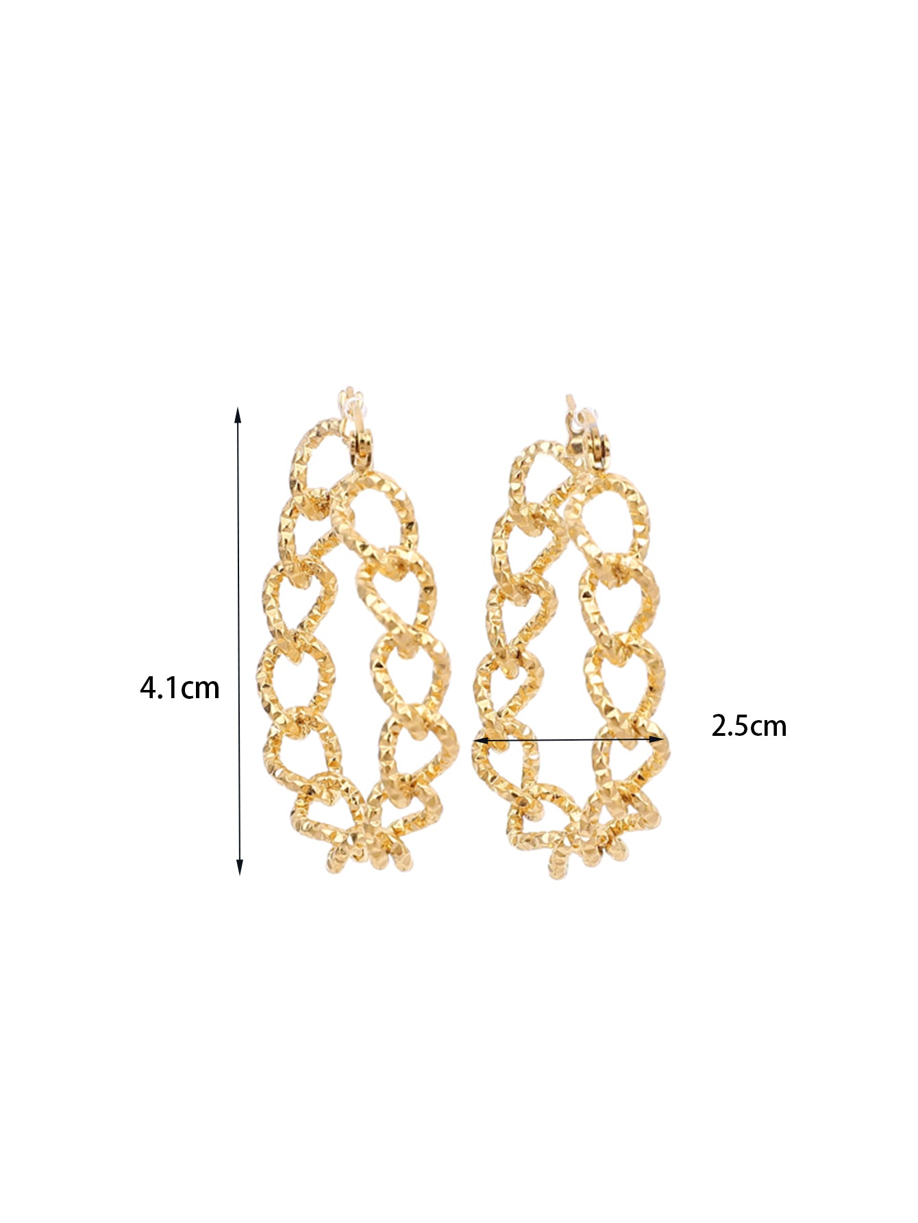 1 Pair Ig Style Simple Style Solid Color Plating Stainless Steel 18k Gold Plated Earrings