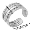 Simple Style Circle Stainless Steel 18k Gold Plated Rings