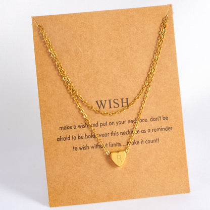 Simple Style Commute Heart Shape Stainless Steel Copper Plating 18k Gold Plated Pendant Necklace