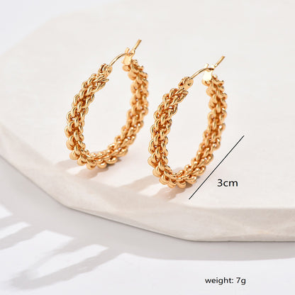 1 Pair Ig Style Geometric Plating Stainless Steel 18k Gold Plated Earrings