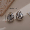 1 Pair Elegant Glam Luxurious Water Droplets Plating Stainless Steel 18k Gold Plated Ear Studs