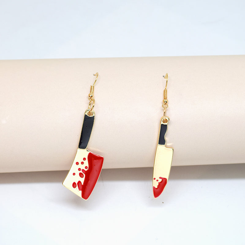 1 Pair Original Design Kitchen Knife Plating Alloy Drop Earrings