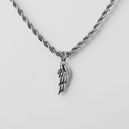 Hip-hop Wings Titanium Steel Plating 18k Gold Plated Men's Pendant Necklace