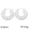 Fashion Geometric Stainless Steel Plating Hoop Earrings 1 Pair