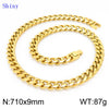 Hip-hop Solid Color Titanium Steel Polishing Bracelets Necklace