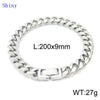 Hip-hop Solid Color Titanium Steel Polishing Bracelets Necklace