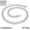 Hip-hop Solid Color Titanium Steel Polishing Bracelets Necklace