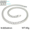 Hip-hop Solid Color Titanium Steel Polishing Bracelets Necklace