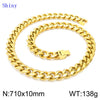 Hip-hop Solid Color Titanium Steel Polishing Bracelets Necklace