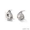 1 Pair Ig Style Simple Style Geometric Plating Sterling Silver Gold Plated Silver Plated Ear Studs