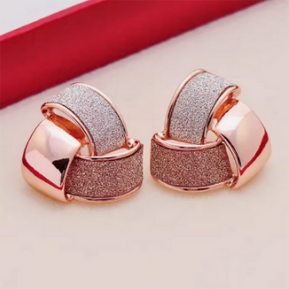 1 Pair Fashion Heart Shape Flower Gourd Plating Inlay Alloy Artificial Pearls Rhinestones Shell 14k Gold Plated Earrings