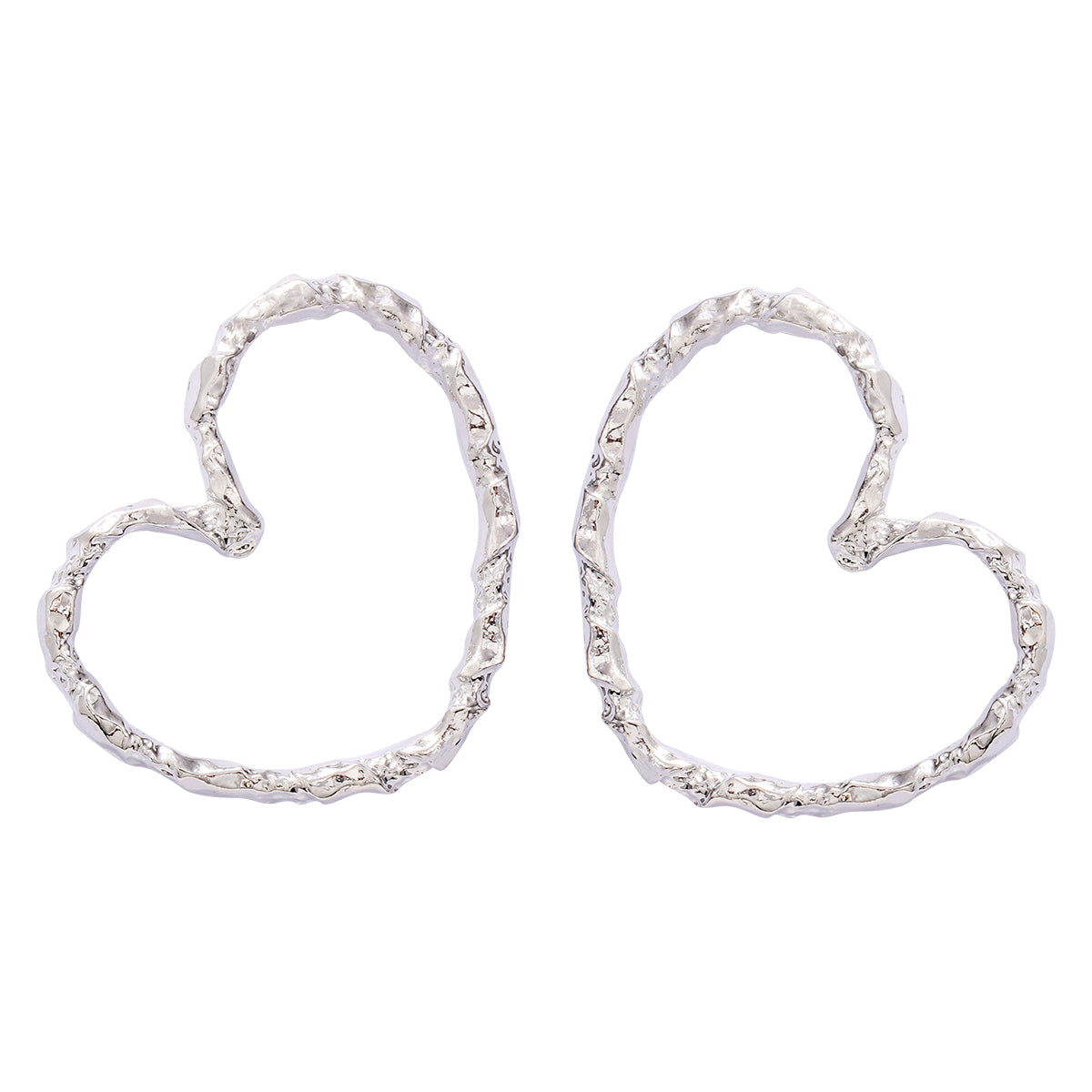 1 Pair Retro Sweet Heart Shape Alloy Ear Studs