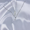 Simple Style Letter Copper Alloy Plating Inlay Zircon Silver Plated Women's Pendant Necklace