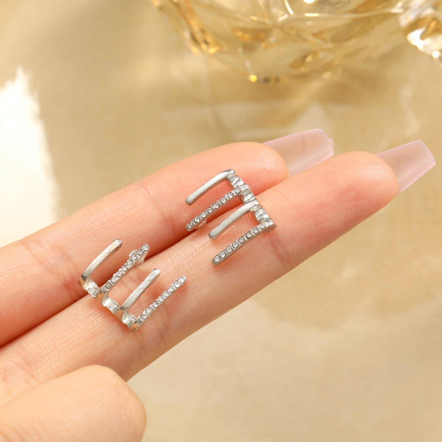 Fashion Geometric Alloy Plating Women's Ear Studs 1 Pair