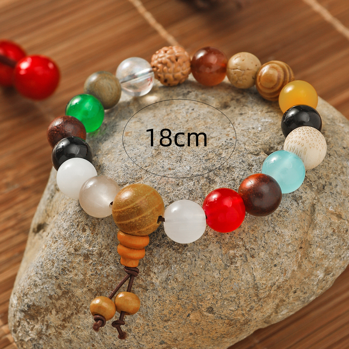 Retro Geometric Wooden Beads Beaded Unisex Bracelets