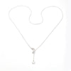 Elegant Simple Style Star Moon Sterling Silver Plating White Gold Plated Pendant Necklace