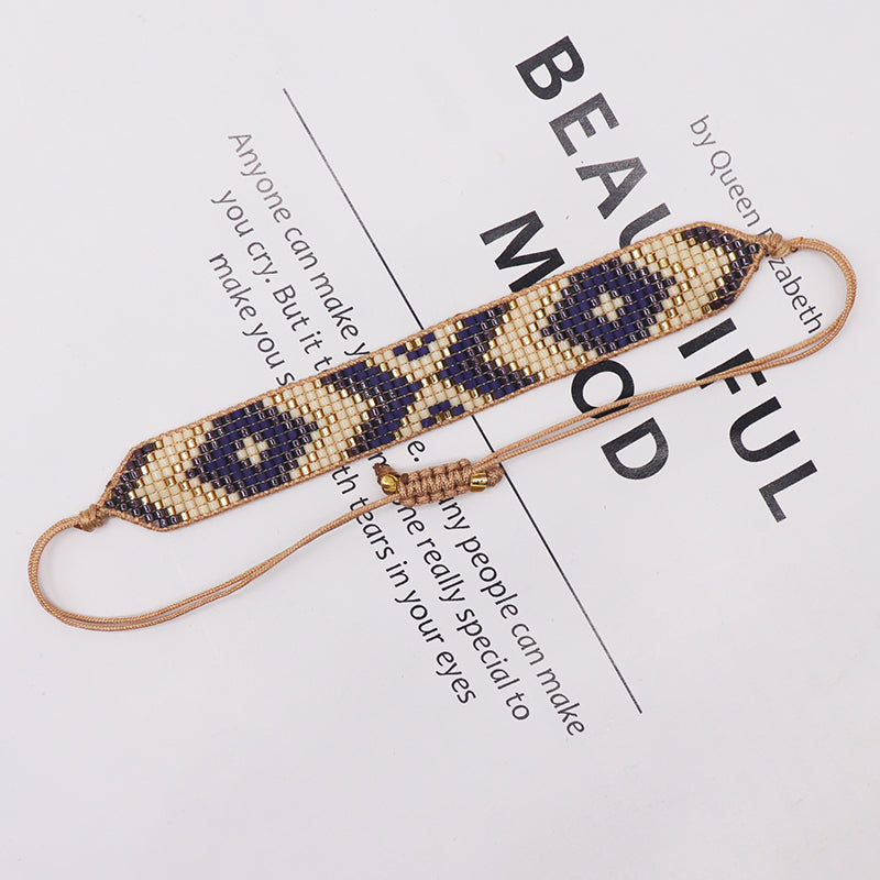 Vacation Bohemian Geometric Glass Knitting Unisex Bracelets