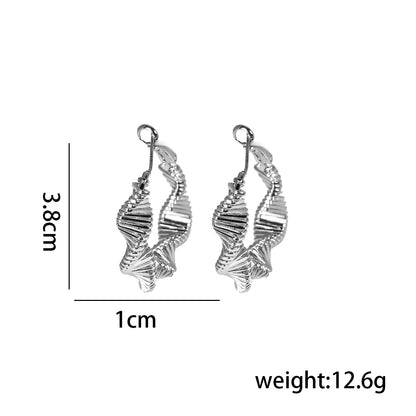 1 Pair Ig Style Simple Style Geometric Plating Copper Earrings