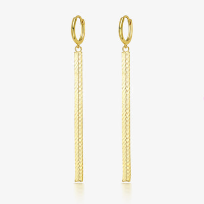 1 Pair Ig Style Elegant Tassel Plating Sterling Silver 18k Gold Plated White Gold Plated Drop Earrings