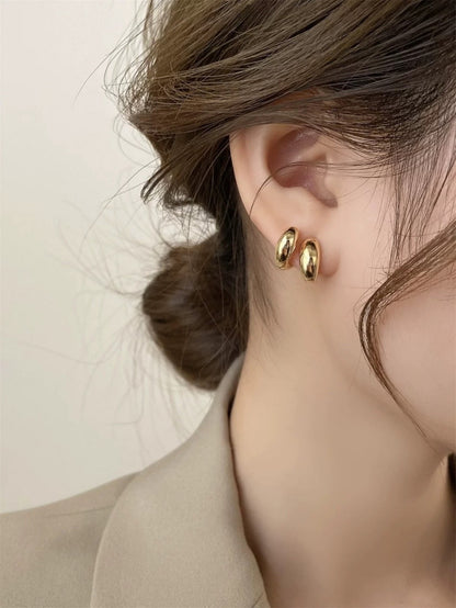 1 Pair Simple Style Geometric Alloy Ear Studs