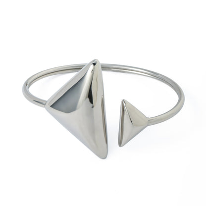 Ig Style Elegant Triangle Stainless Steel Plating Bangle