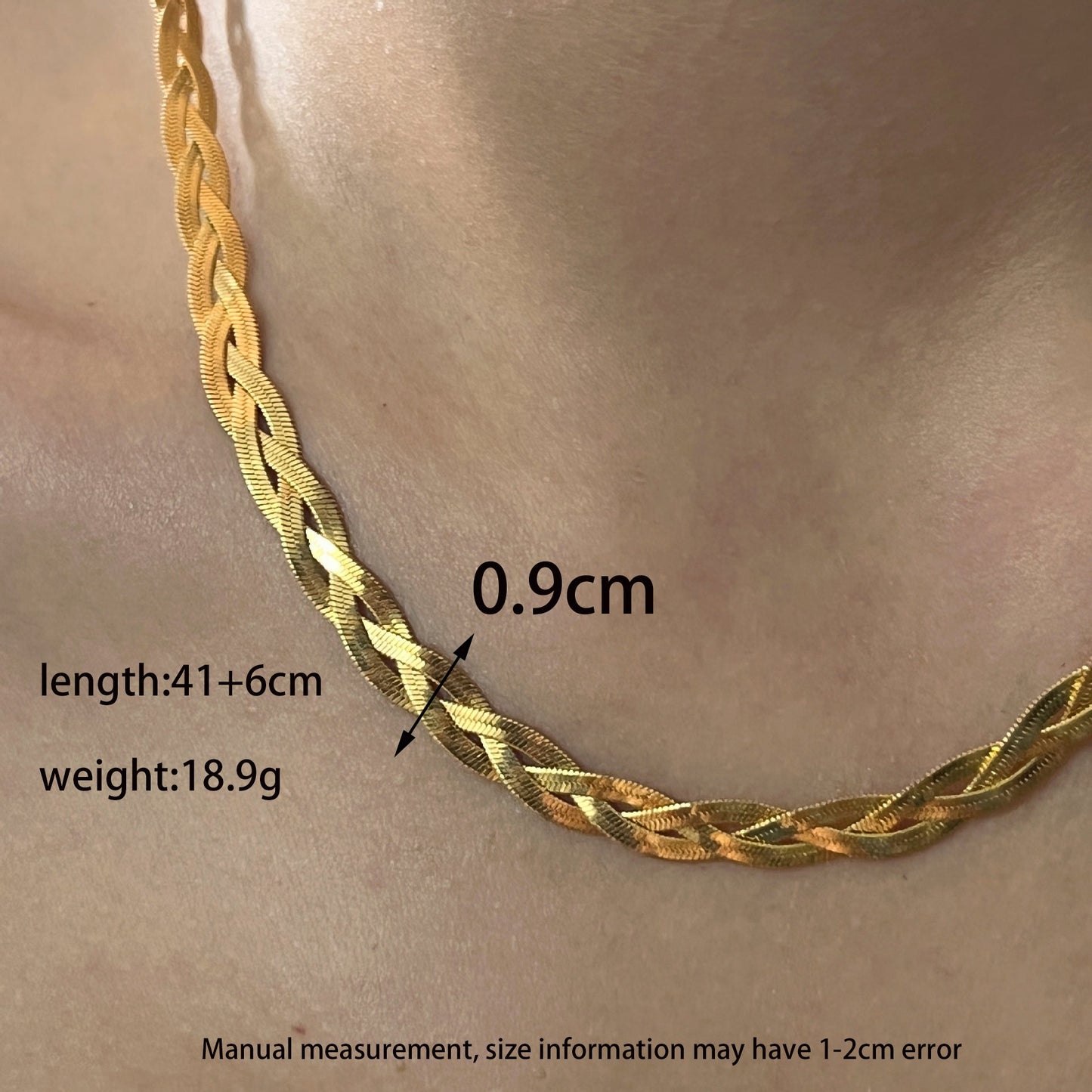 Ig Style Simple Style Solid Color Stainless Steel Plating 18k Gold Plated Necklace