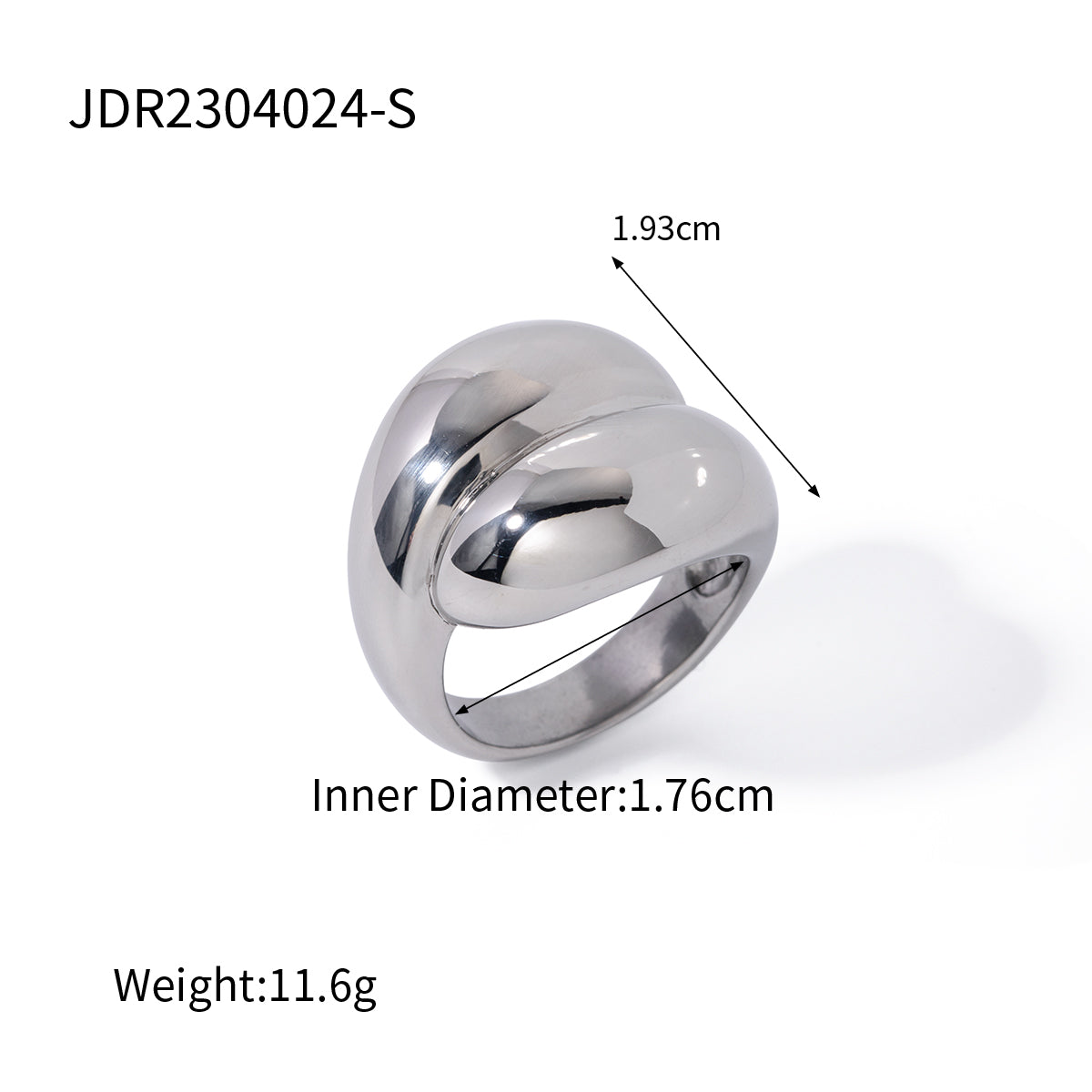 Ig Style Geometric Stainless Steel Rings