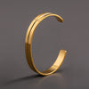 Basic C Shape Stainless Steel Polishing Plating 18k Gold Plated Unisex