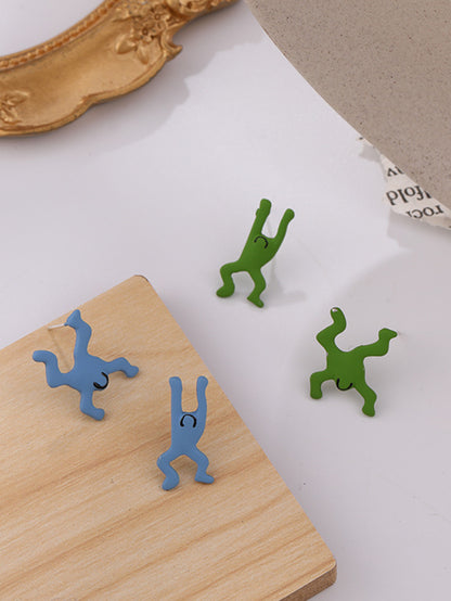 1 Pair Cartoon Style Cute Cartoon Alloy Ear Studs