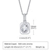 Elegant Simple Style Geometric Stainless Steel Zircon Pendant Necklace