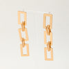 1 Pair Classic Style Commute Square Alloy Drop Earrings