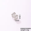 1 Pair Simple Style Geometric Plating Inlay Copper Zircon Rose Gold Plated Gold Plated Silver Plated Earrings