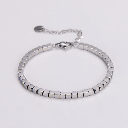 Elegant Luxurious Solid Color Stainless Steel Bracelets