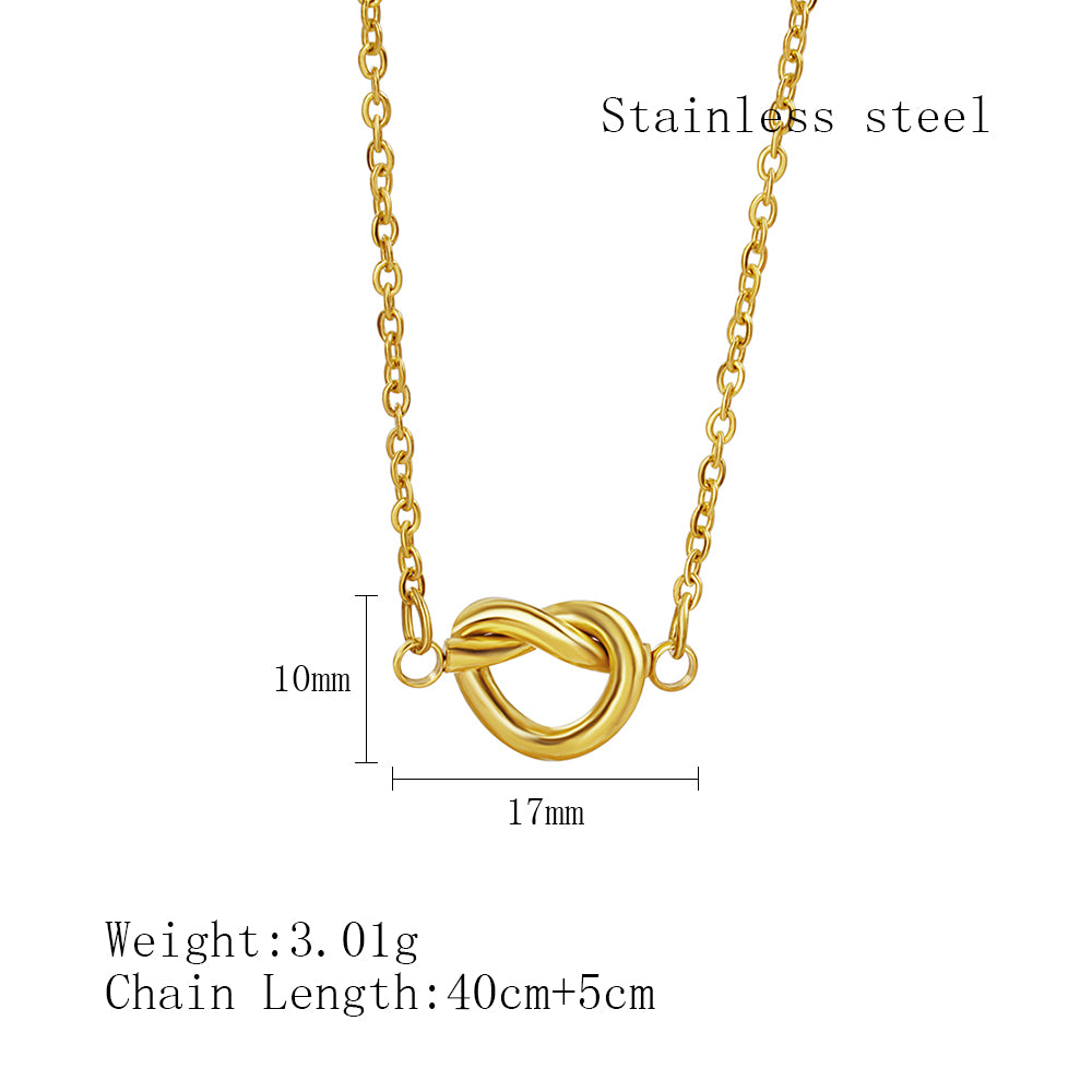 Elegant Simple Style Geometric Stainless Steel Plating 18k Gold Plated Necklace