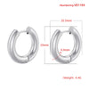 1 Pair Casual Simple Style Round Plating Copper 18k Gold Plated Hoop Earrings