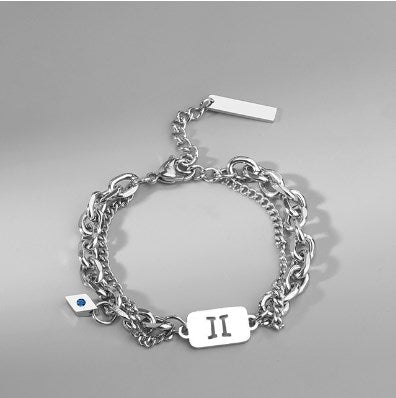 Simple Style Constellation Titanium Steel Plating Inlay Zircon Rings Bracelets Necklace